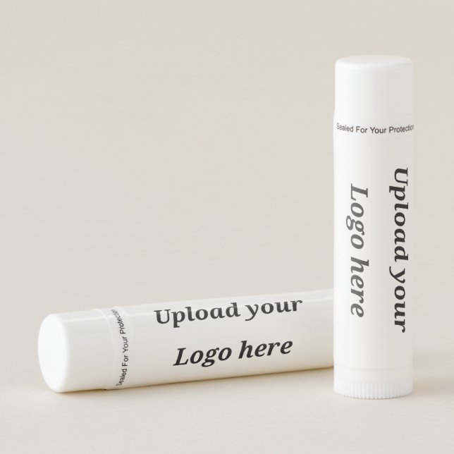 Simple minimal elegant custom logo here company  l lip balm (Front)
