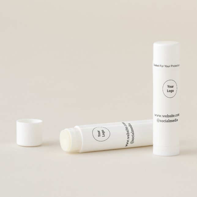 Simple minimal elegant custom logo here company  lip balm (In Situ)