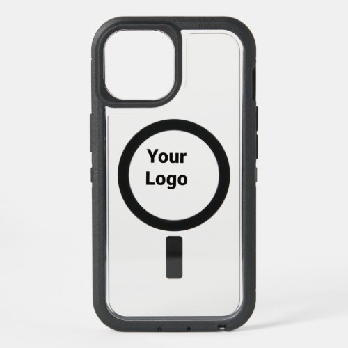 Simple minimal elegant custom logo here company iPhone 15 case