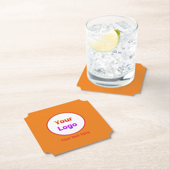Simple minimal elegant custom logo here company    paper coaster (Insitu)