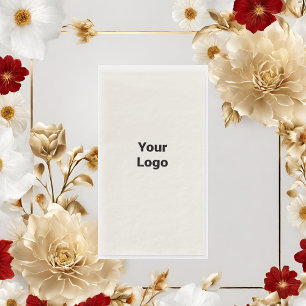 Simple minimal elegant custom logo here company paper guest towels