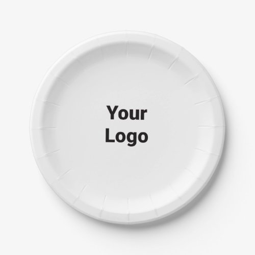 Simple minimal elegant custom logo here company  paper plates