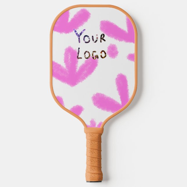 Simple minimal elegant custom logo here company ph pickleball paddle (Front)