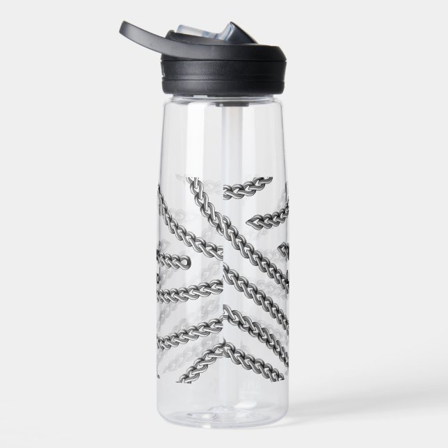 Simple minimal elegant custom logo here company ph water bottle (Right)