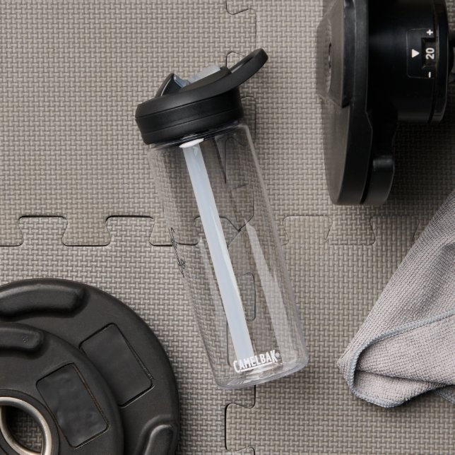 Simple minimal elegant custom logo here company ph water bottle (Gym)