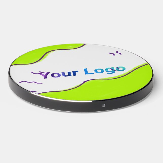 Simple minimal elegant custom logo here company ph wireless charger  (Front 2)