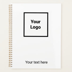 Simple minimal elegant custom logo here company planner