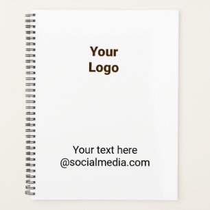 Simple minimal elegant custom logo here company planner