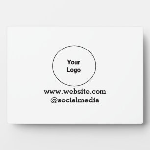 Simple minimal elegant custom logo here company plaque