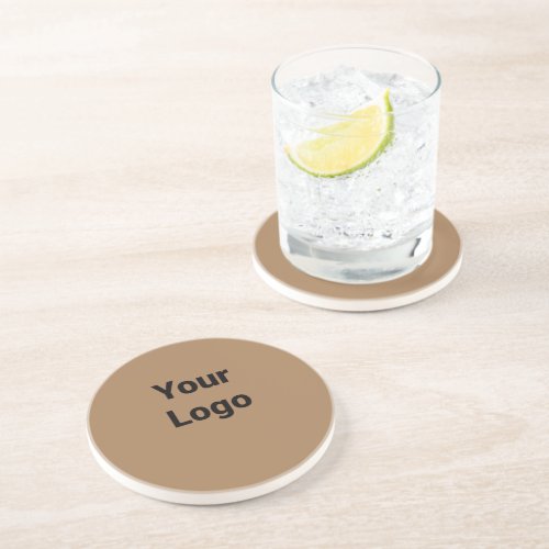 Simple minimal elegant custom logo here company  s coaster
