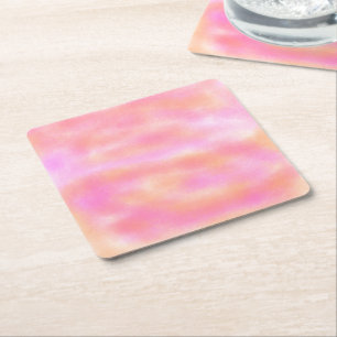 Simple minimal elegant custom logo here company s square paper coaster