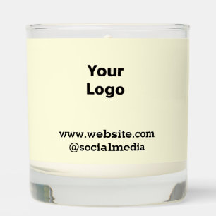 Simple minimal elegant custom logo here company scented candle