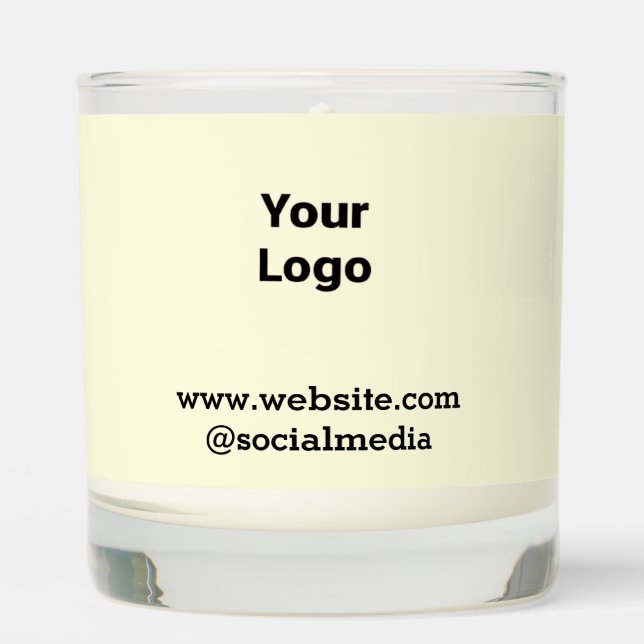 Simple minimal elegant custom logo here company  scented candle (Front)