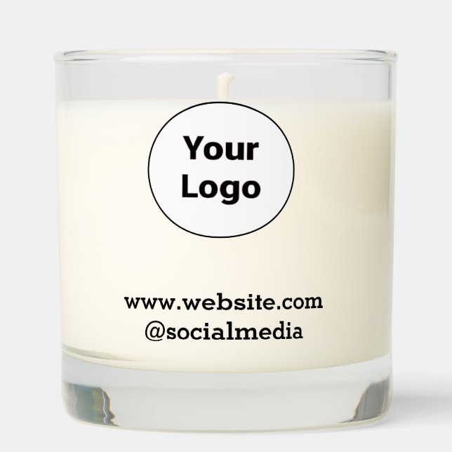 Simple minimal elegant custom logo here company  scented candle (Front)