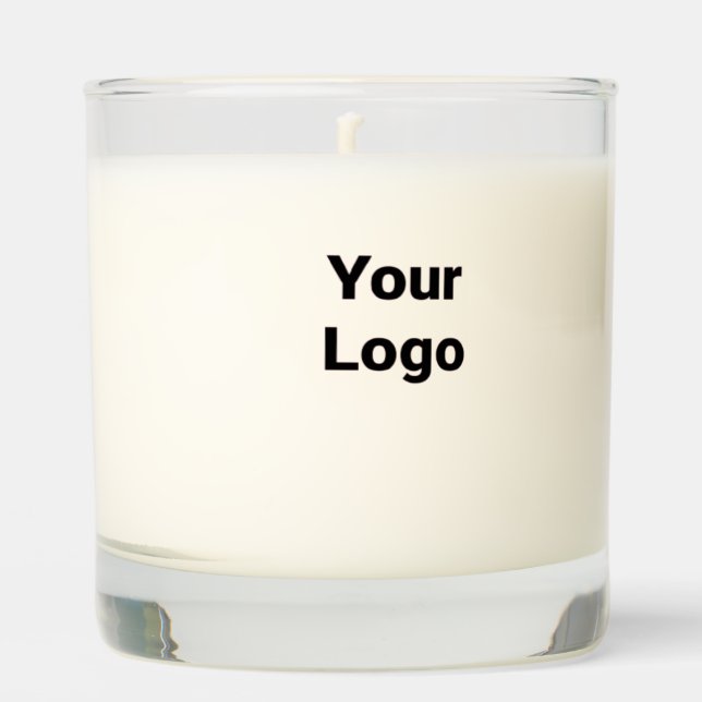 Simple minimal elegant custom logo here company scented candle (Front)