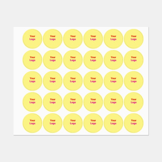 Simple minimal elegant custom logo here company sq labels (Sheet)