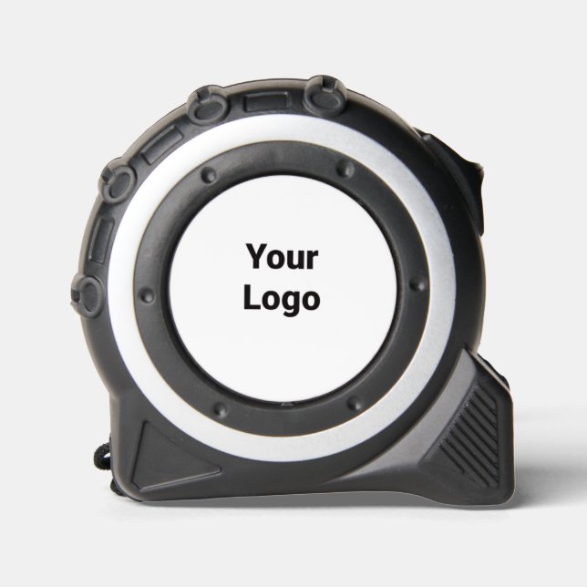 Simple minimal elegant custom logo here company tape measure (Front)