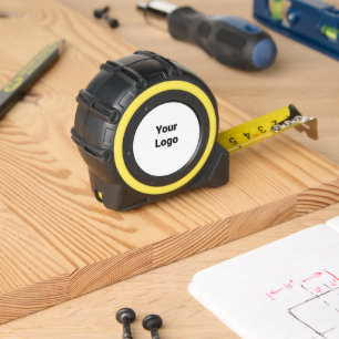 Simple minimal elegant custom logo here company tape measure