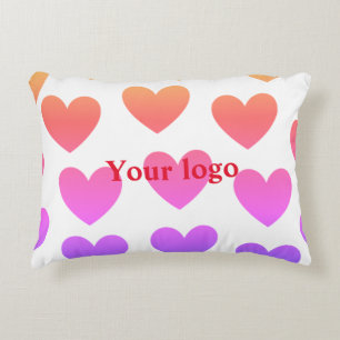 Simple minimal elegant custom logo here company th accent pillow