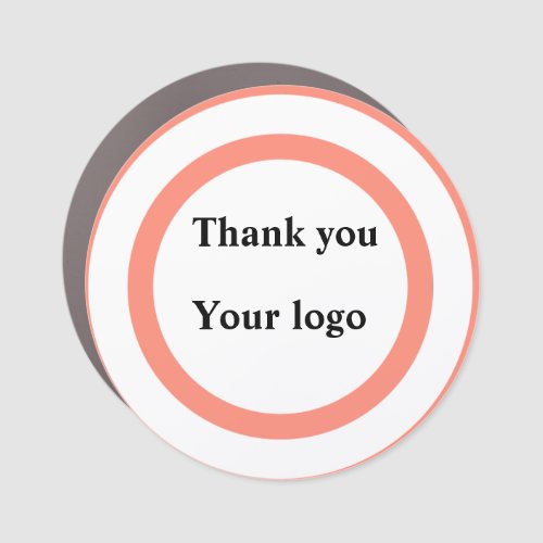 Simple minimal elegant custom logo here company th car magnet