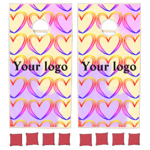 Simple minimal elegant custom logo here company th cornhole set