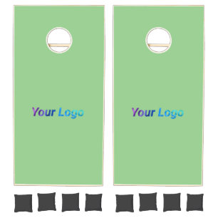 Simple minimal elegant custom logo here company th cornhole set
