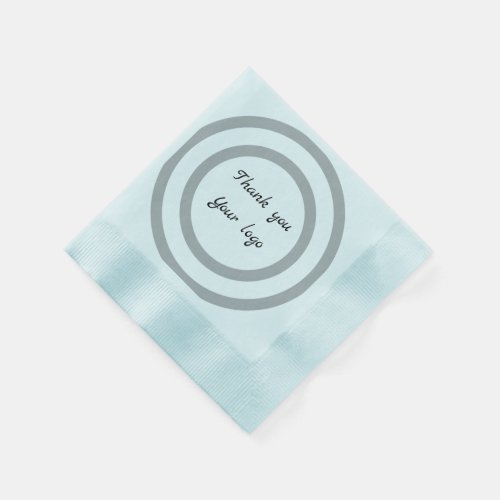 Simple minimal elegant custom logo here company th napkins