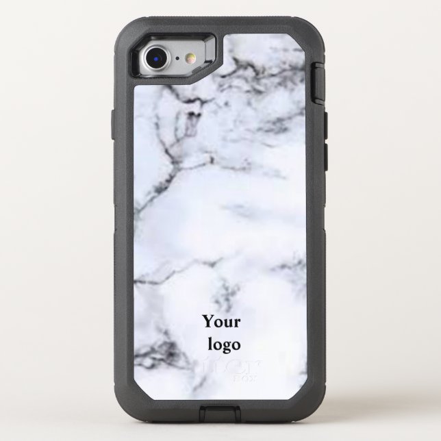 Simple minimal elegant custom logo here company th otterbox iPhone case (Back)