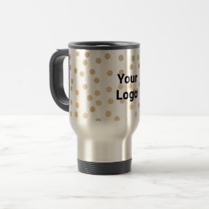 Simple minimal elegant custom logo here company    travel mug