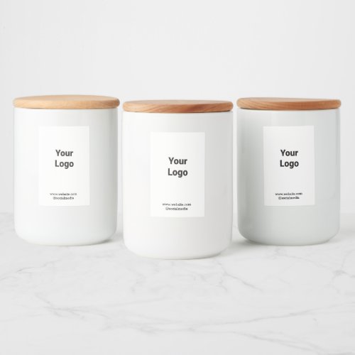 Simple minimal elegant custom logo here company  w food label