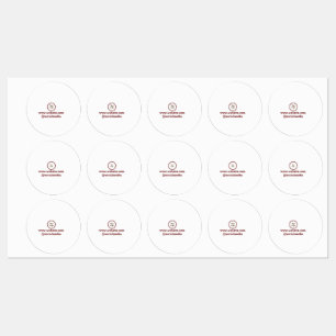 Simple minimal elegant custom logo here company w kids' labels