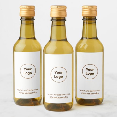 Simple minimal elegant custom logo here company  w wine label