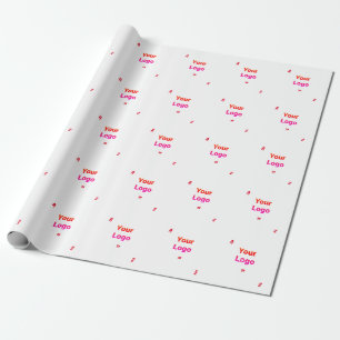 Simple minimal elegant custom logo here company  w wrapping paper