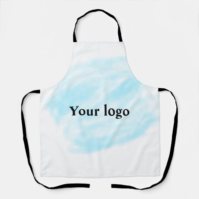 Simple minimal elegant custom logo here company wa apron (Front)