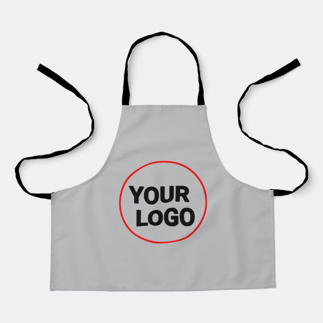 Simple minimal elegant custom logo here company wa apron (Front)