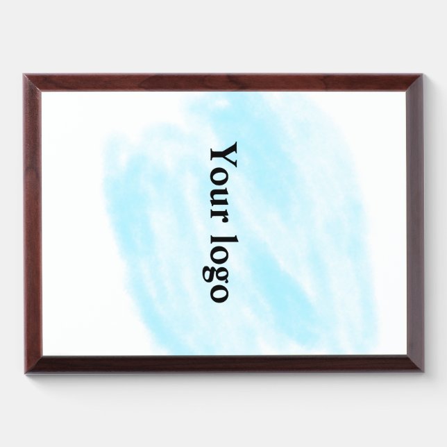 Simple minimal elegant custom logo here company wa award plaque (Horizontal)