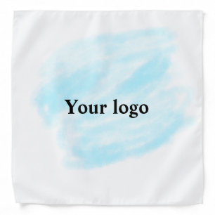Simple minimal elegant custom logo here company wa bandana