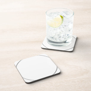 Simple minimal elegant custom logo here company wa beverage coaster
