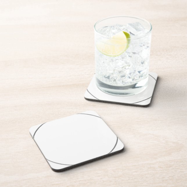 Simple minimal elegant custom logo here company wa beverage coaster (Right Side)