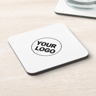 Simple minimal elegant custom logo here company wa beverage coaster