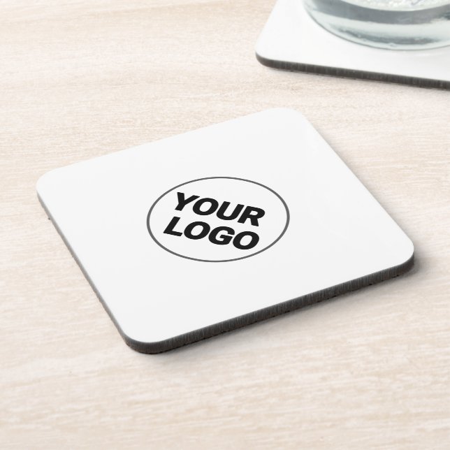 Simple minimal elegant custom logo here company wa beverage coaster (Left Side)