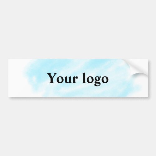 Simple minimal elegant custom logo here company wa bumper sticker