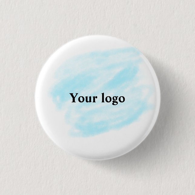 Simple minimal elegant custom logo here company wa button (Front)
