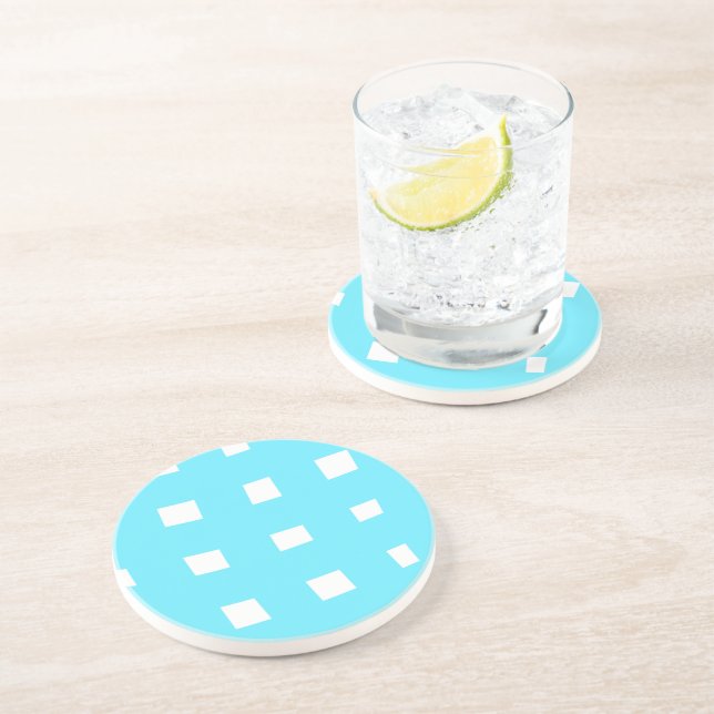 Simple minimal elegant custom logo here company wa coaster (Side)