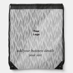 Simple minimal elegant custom logo here company wa drawstring bag