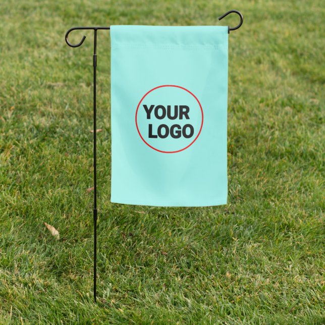 Simple minimal elegant custom logo here company wa garden flag (In SItu)