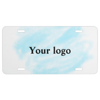 Simple minimal elegant custom logo here company wa license plate