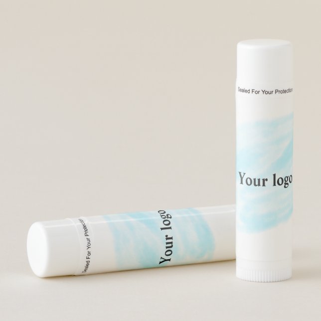 Simple minimal elegant custom logo here company wa lip balm (Front)
