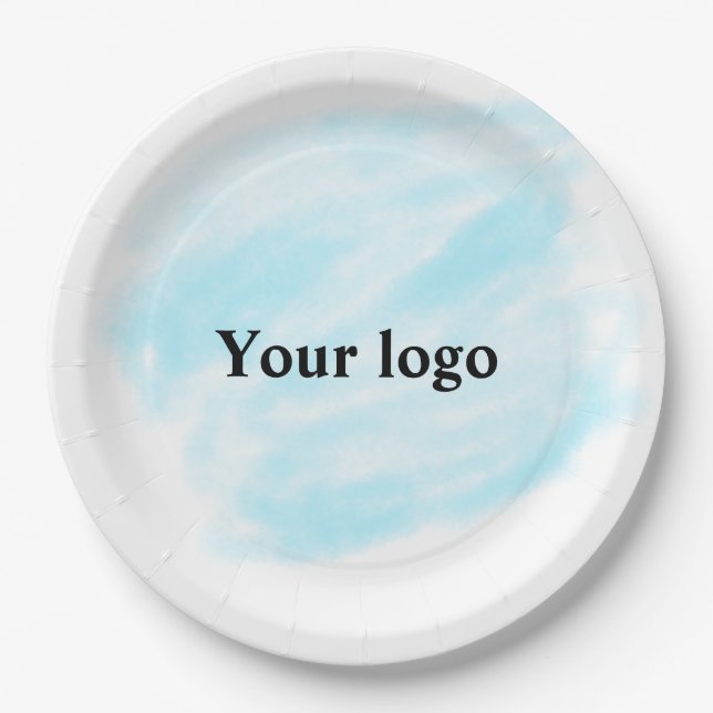 Simple minimal elegant custom logo here company wa paper plates (Front)