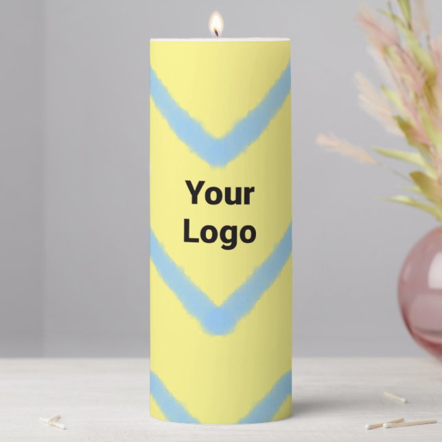 Simple minimal elegant custom logo here company wa pillar candle (In Situ)